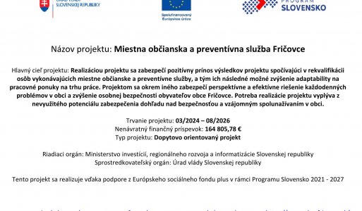 Realizované projekty v obci