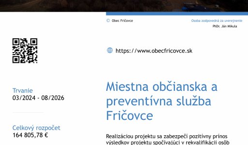 Realizované projekty v obci